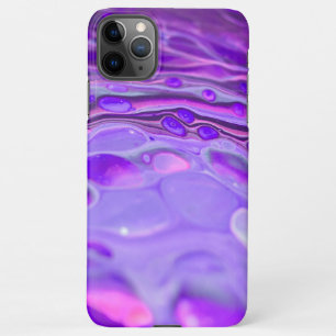 Coque iPhone 11Pro Max Pink Acrylique violet, Fluid Art Peinture Marbre