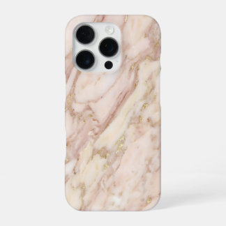 Coque iPhone 16 Pro pink and gold marble