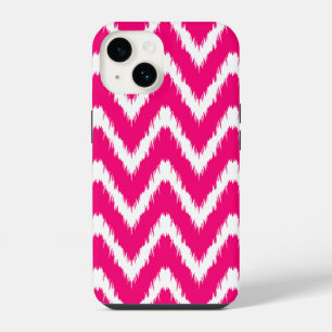 Coque Pour iPhone 14 Pink Asian Moods Ikat Chevrons