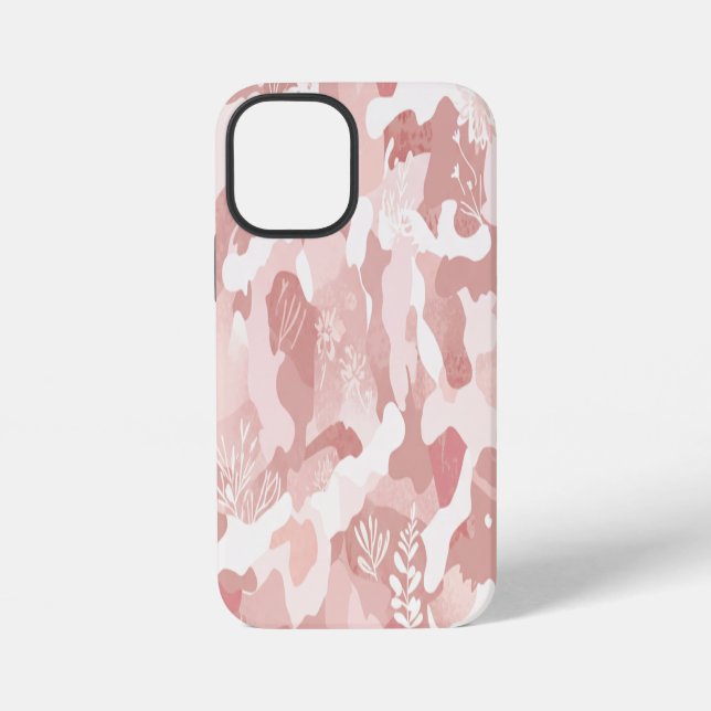 Coque iPhone Pink Camouflage Pattern (Verso)