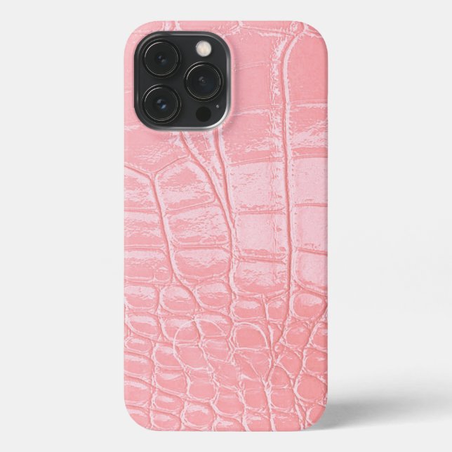 Coque iPhone Pink Snake Leather Aesthetic (Verso)