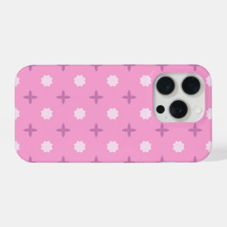 Coque iPhone 15 Pro Pink Star Petal Dot Pattern