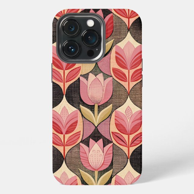 Coque iPhone Pink Tulips (Dos)