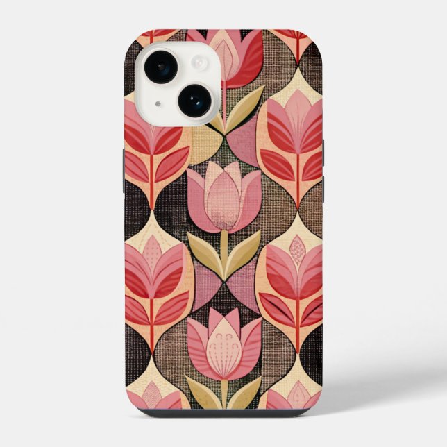 Coque iPhone Pink Tulips (Verso)