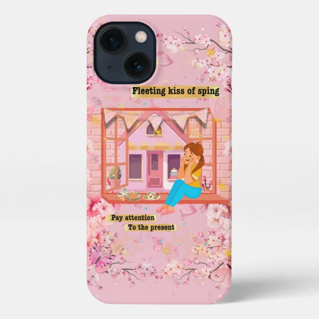 Coque iPhone Pink Vintage Aesthetic Collage (Verso)