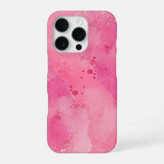 Coque iPhone 16 Pro Pink Watercolor Linktree |