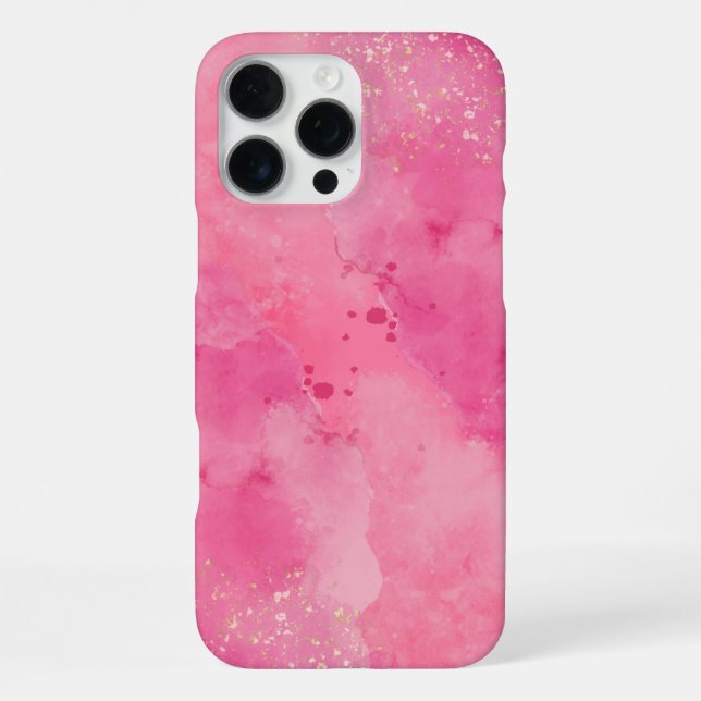 Coque iPhone Pink Watercolor Linktree | (Verso)