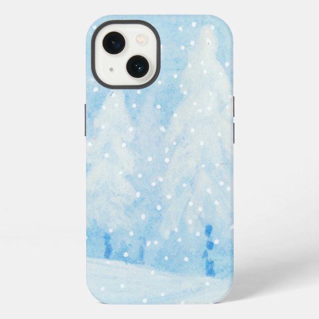 Coque iPhone Pins des neiges (Verso)