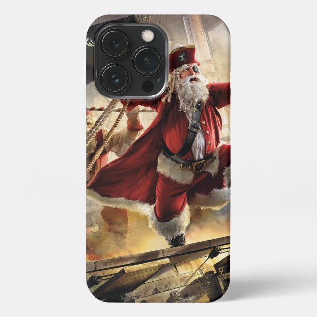 Coque iPhone Pirate Père Noël (Verso)