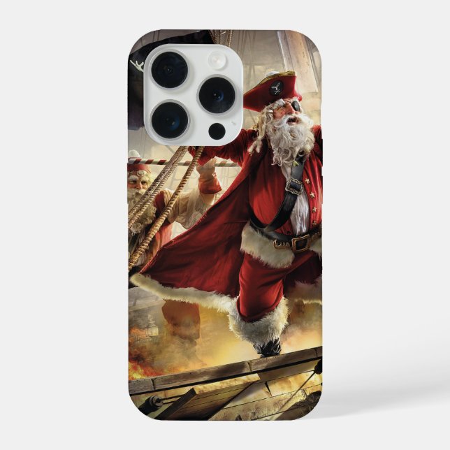 Coque iPhone Pirate Père Noël (Verso)