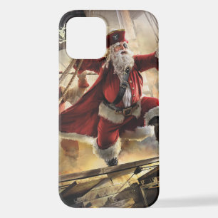 Coque iPhone 12 Pirate Père Noël
