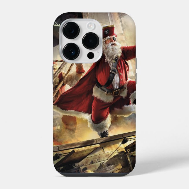 Coque iPhone Pirate Père Noël (Verso)