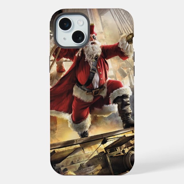 Coque iPhone Pirate Père Noël (Verso)