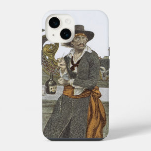 Coque Pour iPhone 14 Pirates Vintage, Kidd sur le pont de l'Adventure G