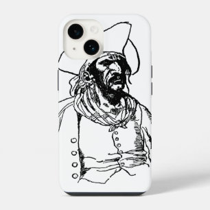 Coque Pour iPhone 14 Pirates Vintage, un croquis de boucanier par Howar