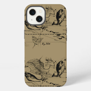 Etui iPhone 13 Pisces Constellation Hevelius 1690 Engraving