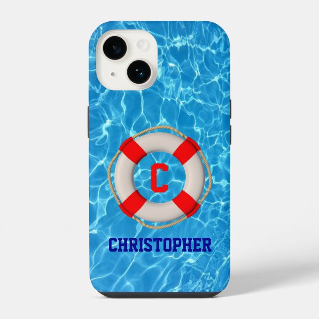 Coque iPhone Piscine Coach Piscine Lifesaver (Verso)