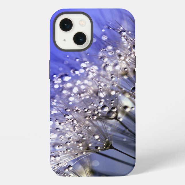 Coque iPhone Pissenlit bleu (Verso)