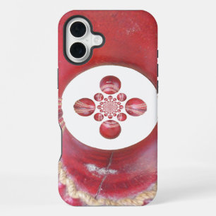 Coque iPhone 16 Plus Pitch Kaléidoscope : Les Balles de Cricket au Coeu