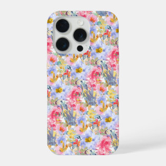 Coque iPhone 15 Pro PixDezines H2 Summer Flowers Bright Hues