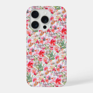 Coque iPhone 15 Pro PixDezines H2 Summer Flowers Bright Hues