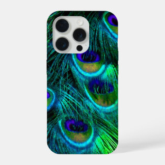 Coque iPhone 15 Pro PixDezines Paon Psychédélique