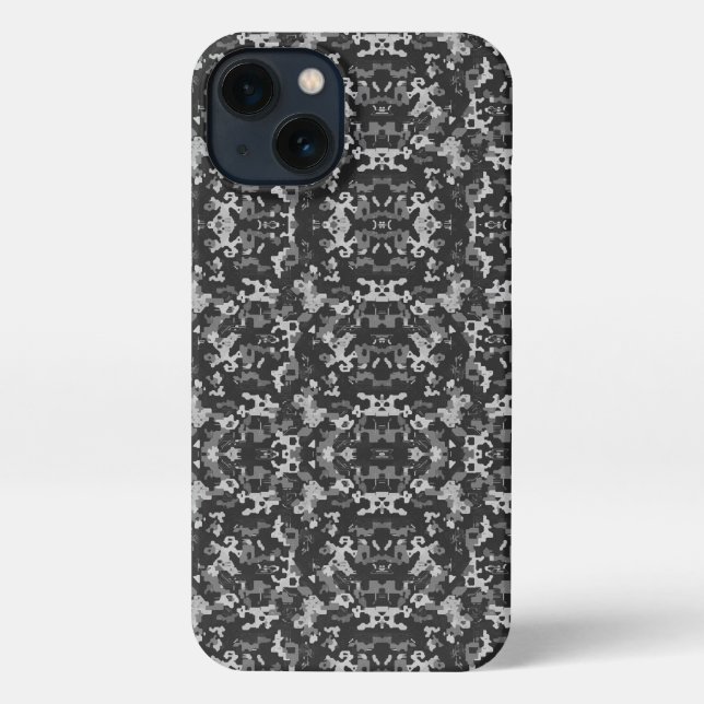 Coque iPhone Pixel Camo Stealth (Verso)