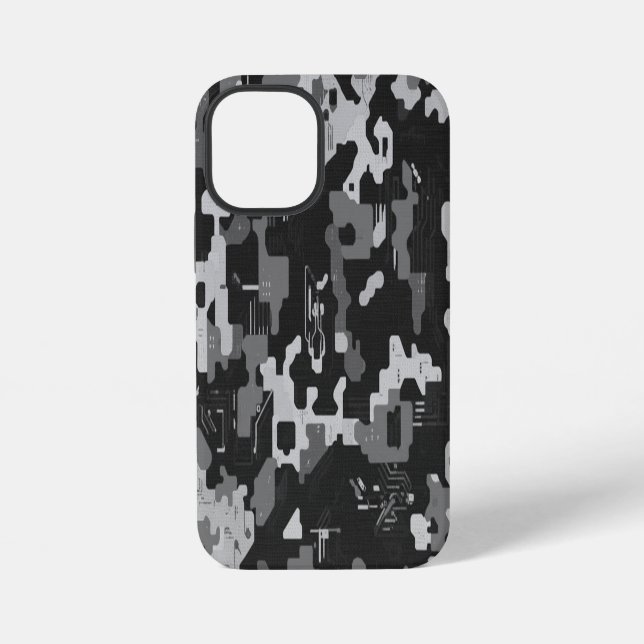 Coque iPhone Pixel Camo Stealth (Verso)