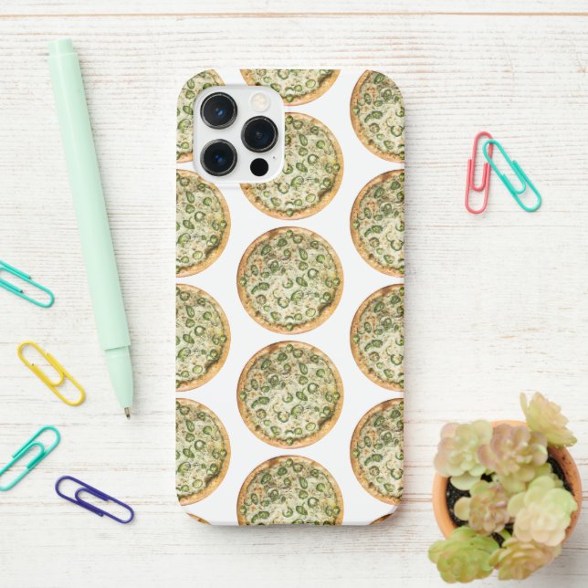 Coque iPhone Pizza (Sur le bureau)