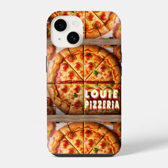 Coque iPhone Pizza Pizzeria Design (Verso)