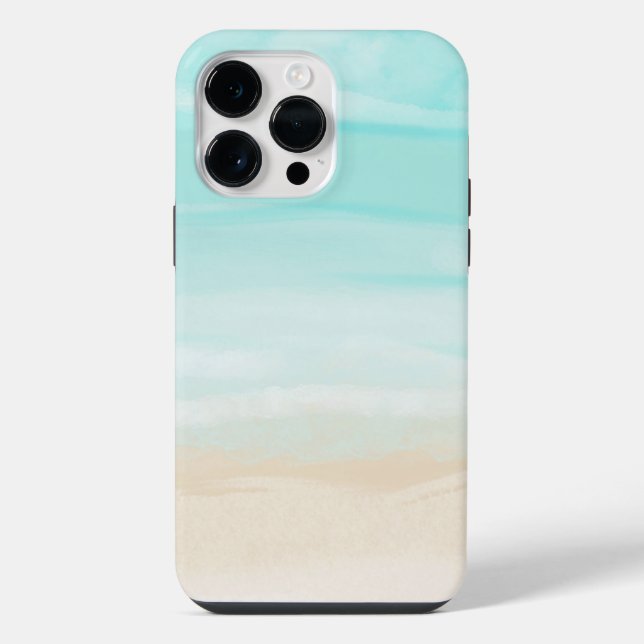 Coque iPhone Plage Abstraite Moderne (Verso)