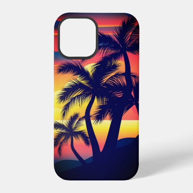Coque iPhone Plage au coucher du soleil  (Verso)