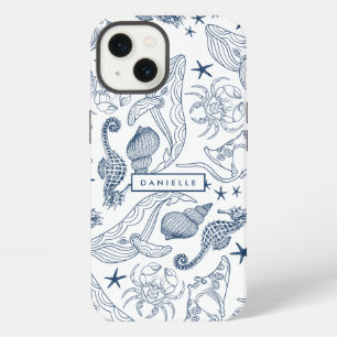 Etui iPhone 13 Plage Côtière Créatures de la mer