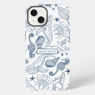 Etui iPhone 13 Plage Côtière Créatures de la mer