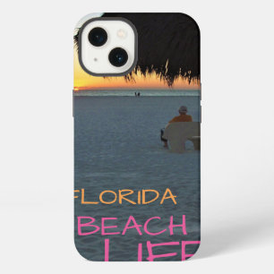 Etui iPhone 13 Plage de Floride en fin de soirée avec un homme su