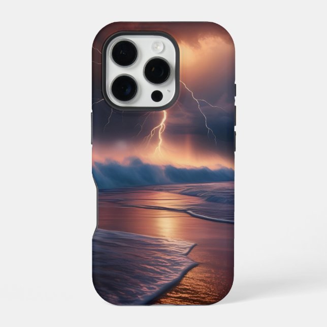 Coque iPhone Plage de la foudre deux (Verso)
