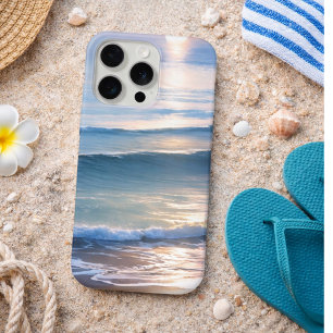 Coque iPhone 15 Pro Plage Soleil & Surf Monogramme 