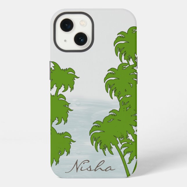 Coque iPhone Plage tropicale  (Verso)