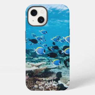 Etui iPhone 13 Plages tropicales Chirurgien parmi le corail