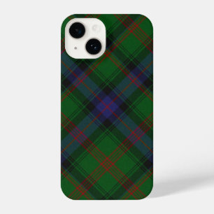Coque Pour iPhone 14 Plaid bleu vert tartan Park