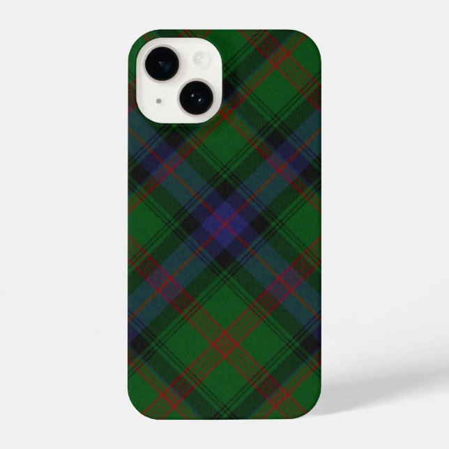 Coque iPhone Plaid bleu vert tartan Park (Verso)