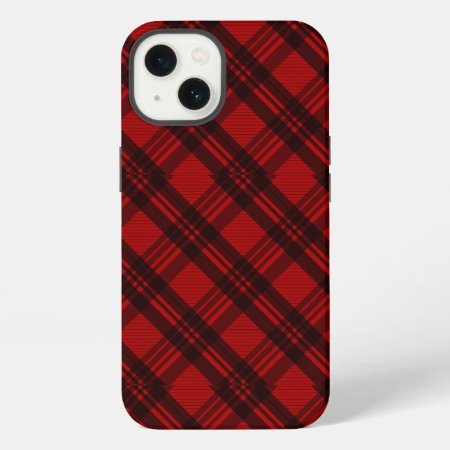 Coque iPhone  Plaid Élégant Moderne  (Verso)