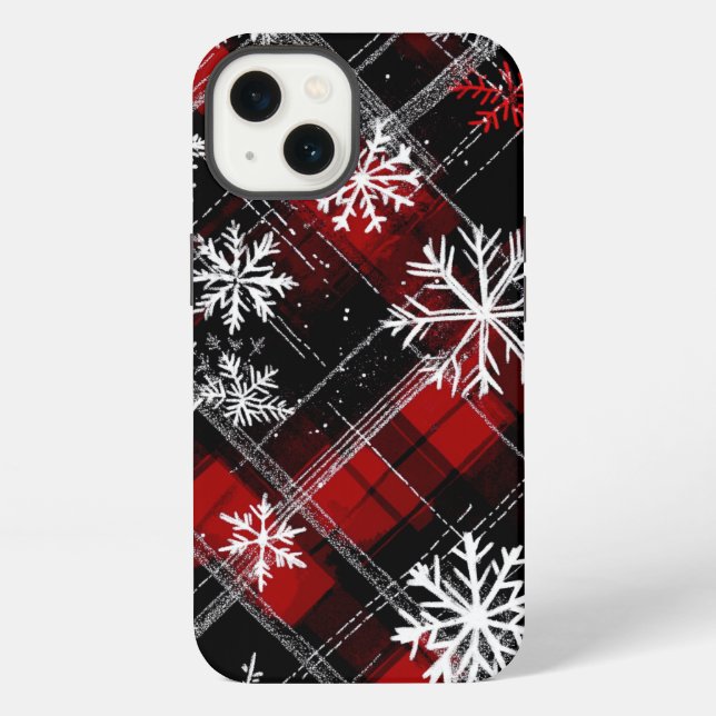 Coque iPhone Plaid hivernal (Verso)