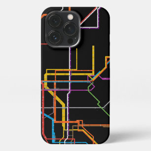 Etui iPhone 13 Pro Plan du métro de la ville