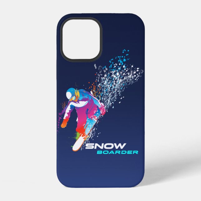 Coque iPhone Planche à neige | (Verso)
