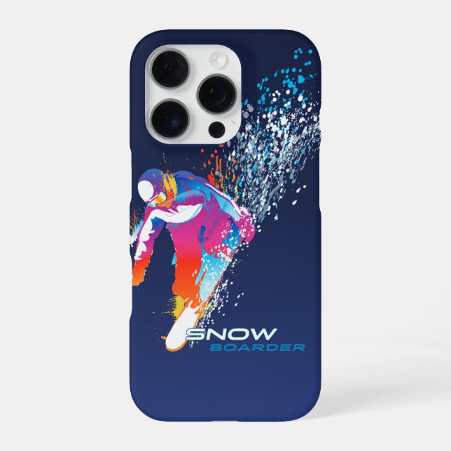 Coque iPhone Planche à neige | (Verso)