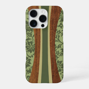 Coque iPhone 16 Pro Planche de surf en bois faux Hawaïen Laniakea