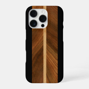 Coque iPhone 16 Pro Planche de surf en faux bois Hawaïen Rocky Point 2