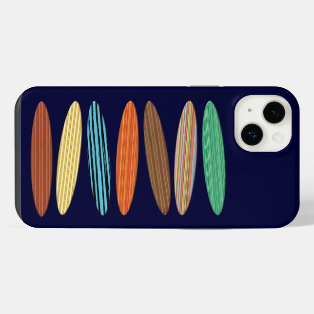 Coque iPhone Planches de surf (Verso Horizontal)