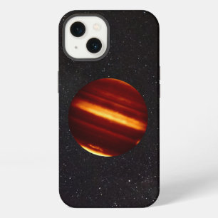 Etui iPhone 13 Planète Jupiter en lumière infrarouge avec ciel ét